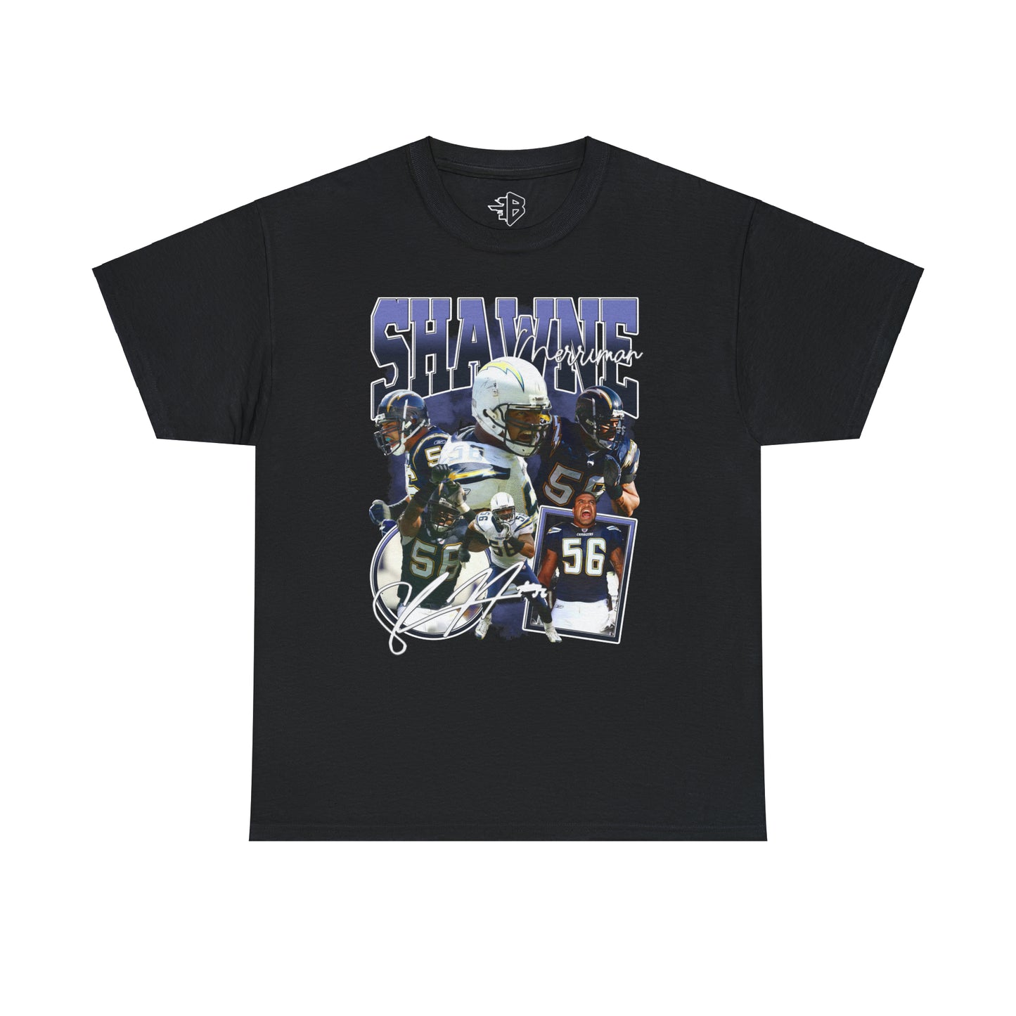 Shawne Merriman v1 Los Angeles San Diego Chargers Vintage T Shirt NFL throwback Shirt Homage Retro Classic 90s Bootleg Oversize Unisex