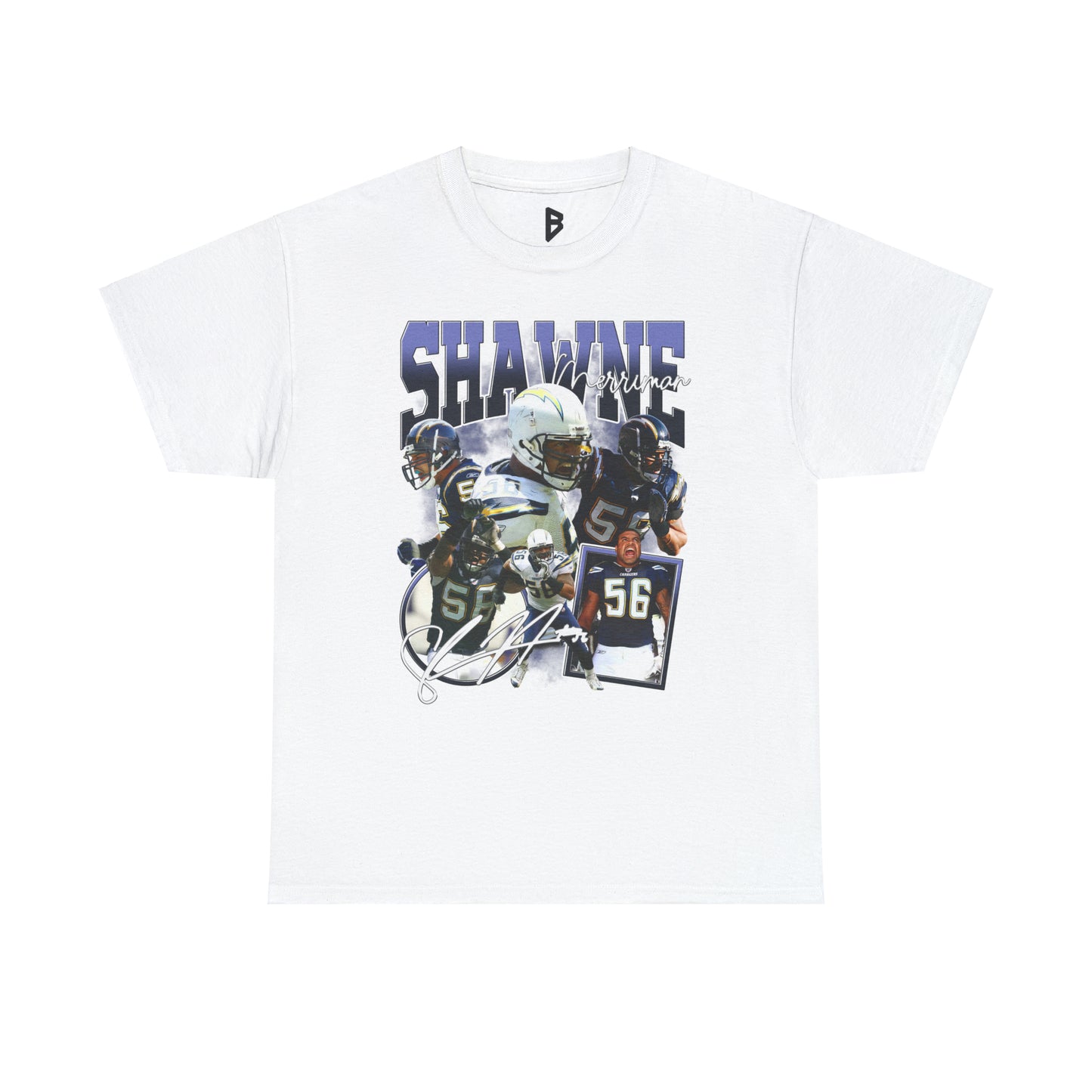 Shawne Merriman v1 Los Angeles San Diego Chargers Vintage T Shirt NFL throwback Shirt Homage Retro Classic 90s Bootleg Oversize Unisex